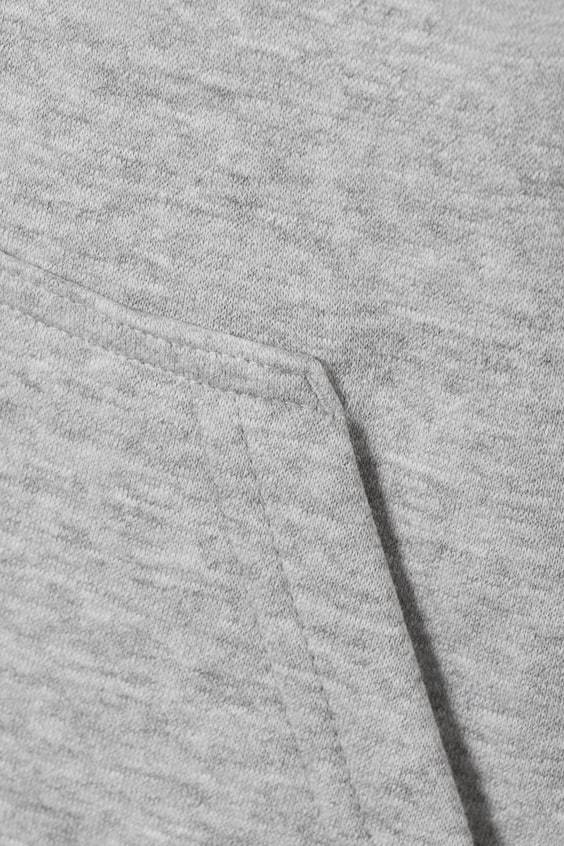 HM Kastiger, mittelschwerer Hoodie mit Reißverschluss Neueste Mode