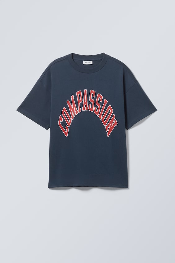 HM Bedrucktes kastiges T-Shirt Online Outlet