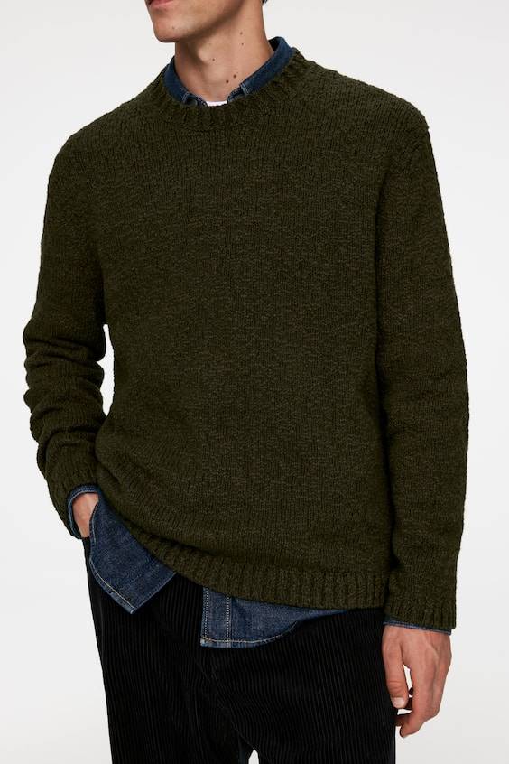 HM Bändchengarn-Pullover Räumungsverkauf