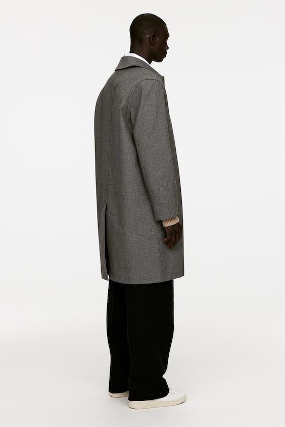 HM Karierter Car Coat Kauf eins, bekomm eins gratis