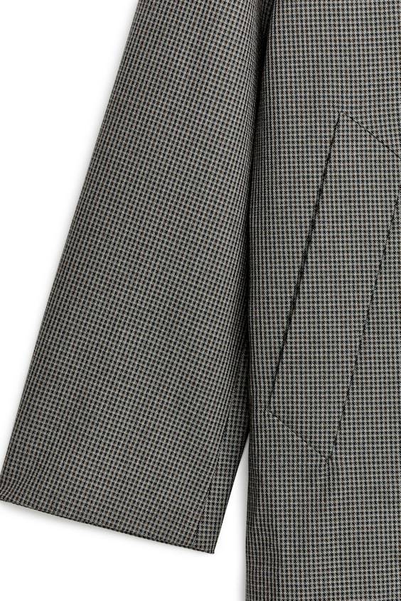 HM Karierter Car Coat Kauf eins, bekomm eins gratis