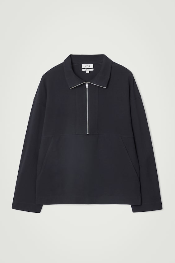 HM SWEATSHIRT AUS TWILL MIT KURZEM REISSVERSCHLUSS Riesige Ersparnisse