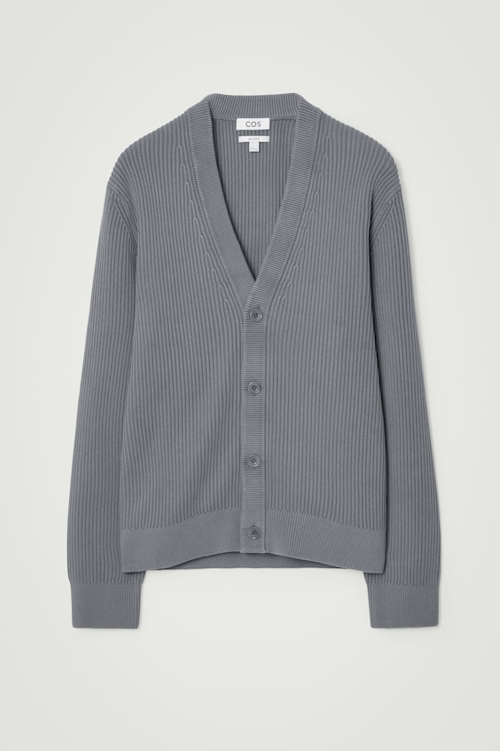 HM BAUMWOLL-STRICKJACKE MIT ACID-WASCHUNG Tiefpreis