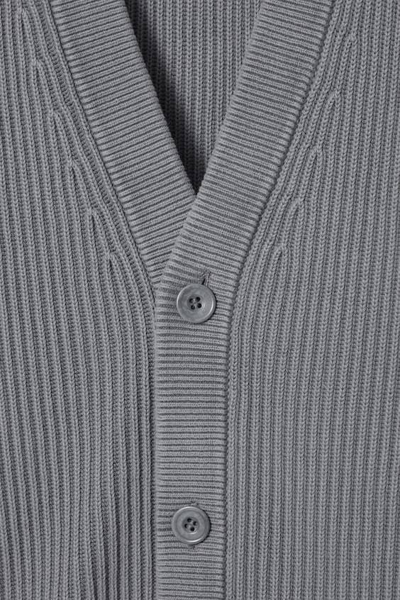 HM BAUMWOLL-STRICKJACKE MIT ACID-WASCHUNG Tiefpreis