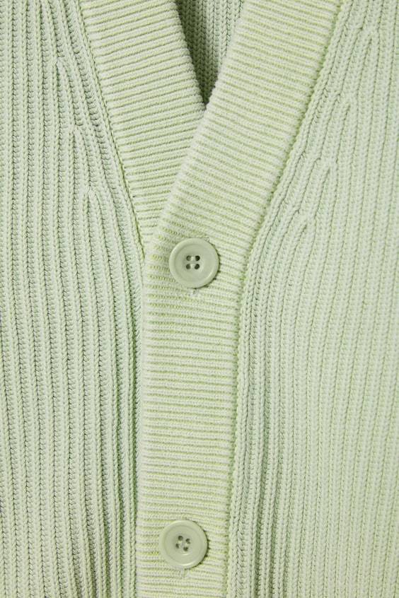 HM BAUMWOLL-STRICKJACKE MIT ACID-WASCHUNG Super Sparpreis