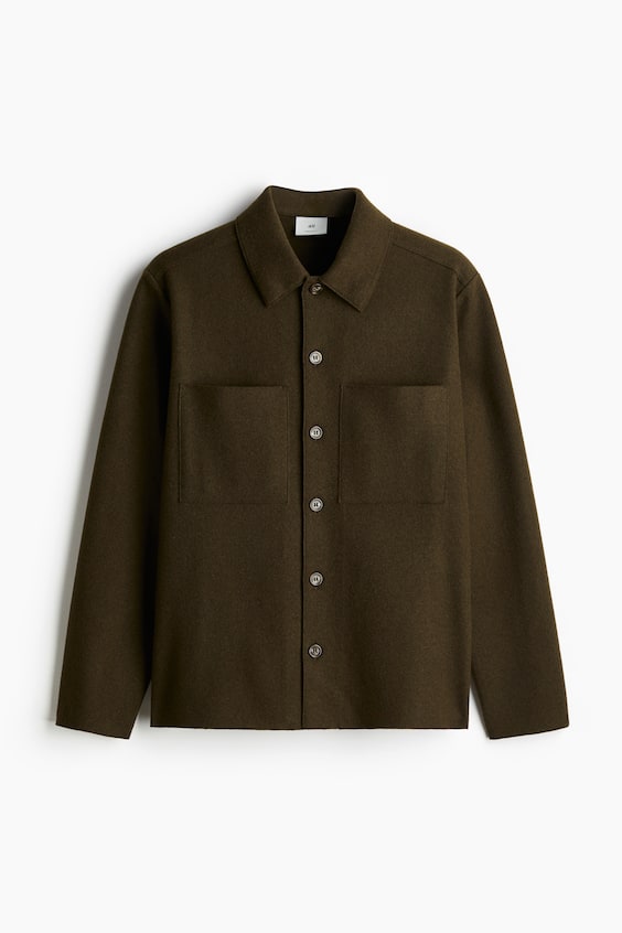 HM Overshirt aus Wollmix Regular Fit Vierteljährliche Förderung