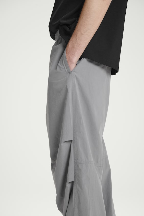 HM BAUMWOLLHOSE MIT WEITEM BEIN UND ELASTISCHEM BUND Kostenloser Versand international