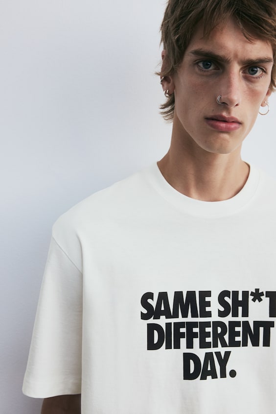 HM Bedrucktes T-Shirt in Loose Fit Begrenzt auf 3 Tage