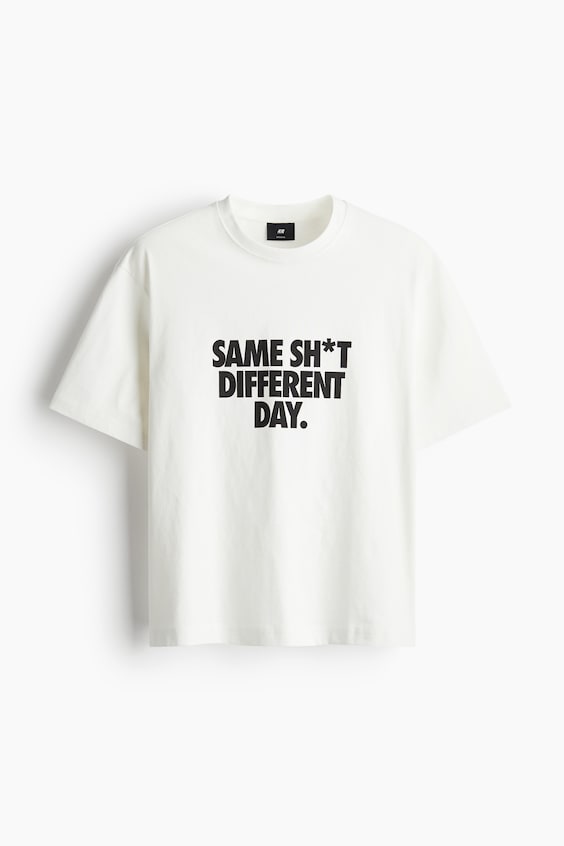 HM Bedrucktes T-Shirt in Loose Fit Begrenzt auf 3 Tage