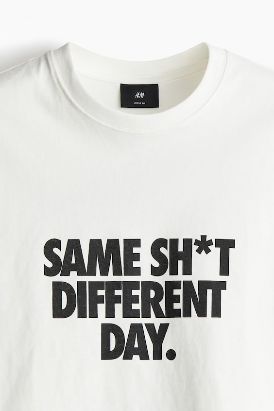 HM Bedrucktes T-Shirt in Loose Fit Begrenzt auf 3 Tage