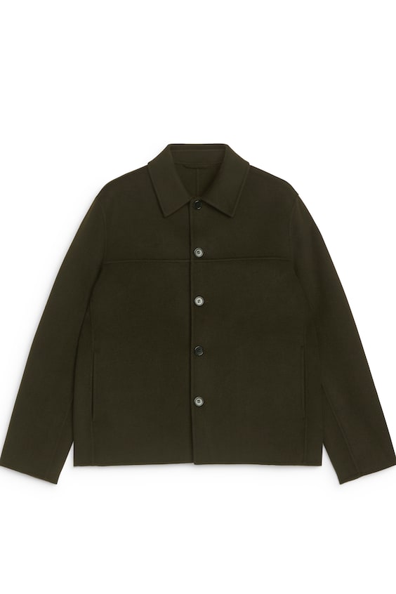HM Doubleface-Jacke aus Wollmischung Im Verkauf