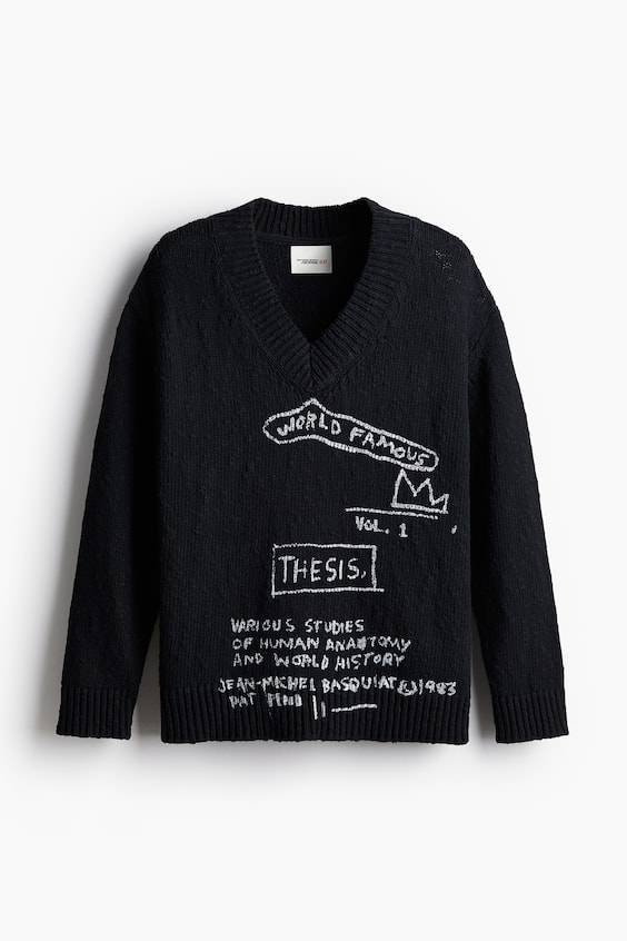 HM V-Pullover aus Baumwolle in Loose Fit Rabatte dieses Monats