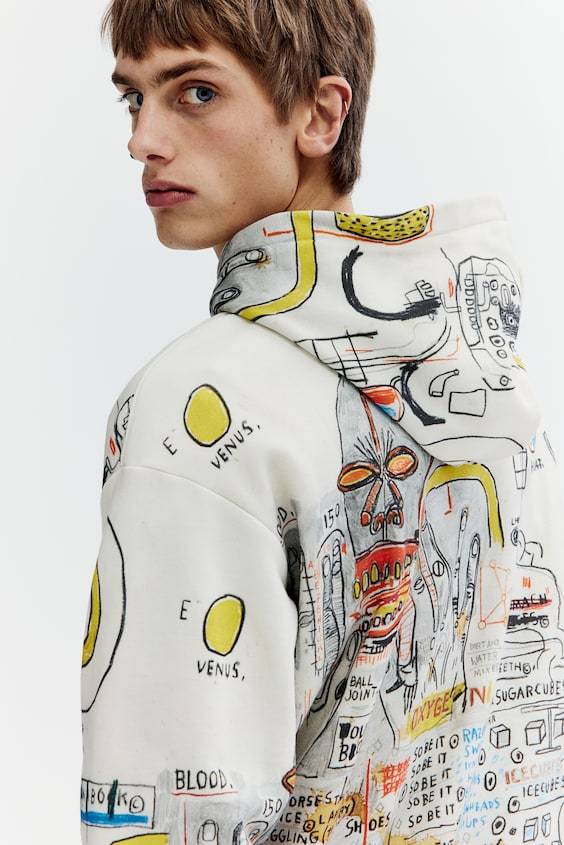 HM Baumwollhoodie in Relaxed Fit im Angebot