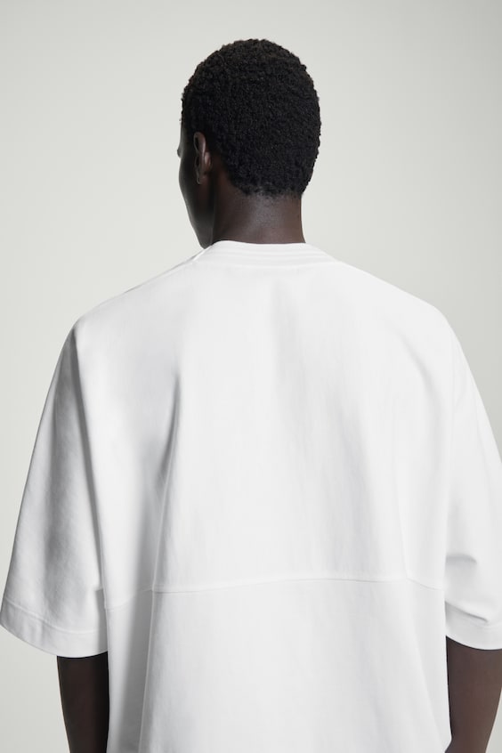HM GEWICHTIGES OVERSIZED-T-SHIRT MIT KRAGEN Günstiger Verkauf
