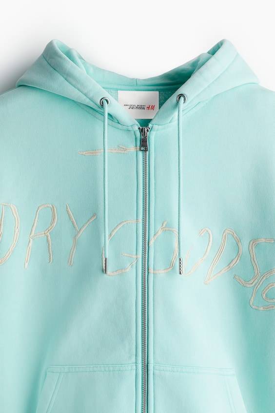 HM Hoodiejacke aus Baumwolle in Oversized Fit Kostenloser Versand
