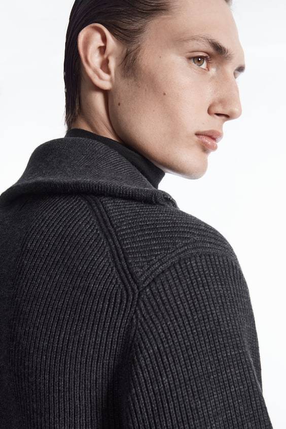 HM PULLOVER AUS WOLL-BAUMWOLL-MIX MIT REISSVERSCHLUSS Flash Sale
