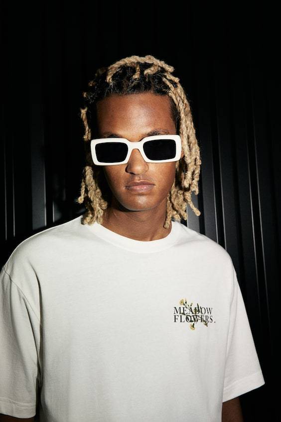HM Bedrucktes T-Shirt in Loose Fit Exklusivangebot