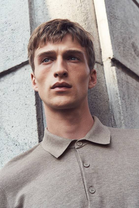 HM Feinstrick-Poloshirt in Slim Fit Neueste Mode