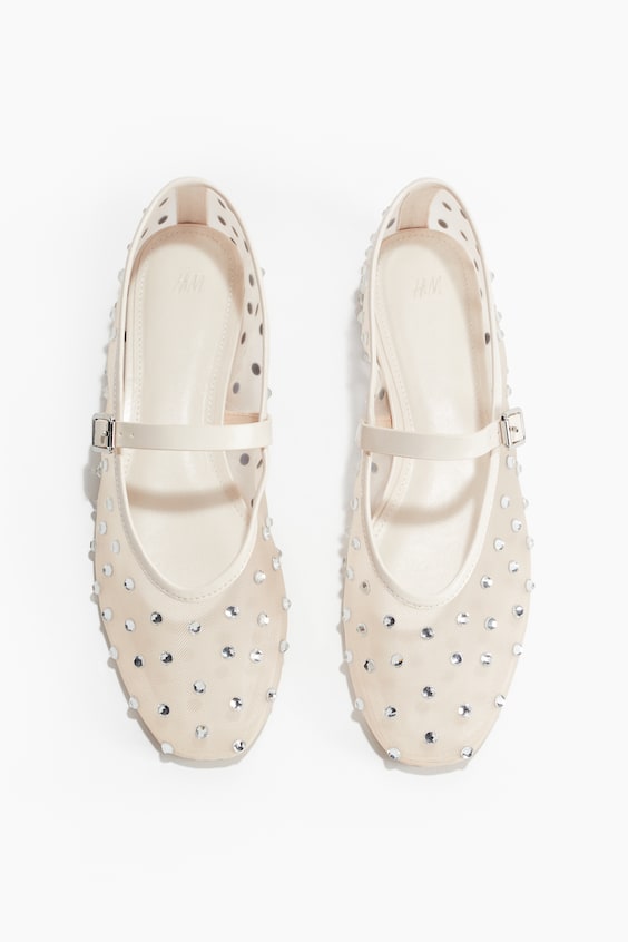 HM Ballerinas mit Strasssteinen Tiefpreis