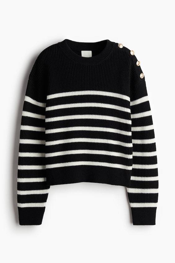 HM Pullover mit Zierknöpfen Begrenzte Freigabe