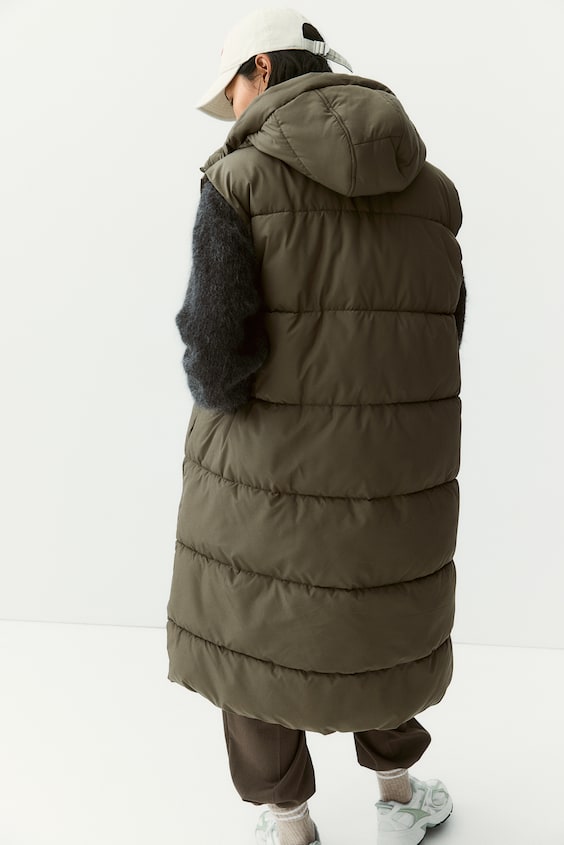 HM Puffer-Weste mit Kapuze Discount Store für neue Produkte