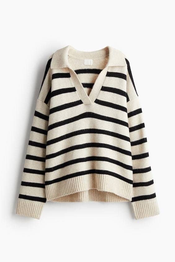 HM Feinstrickpullover mit Kragen Kostenloser Versand international