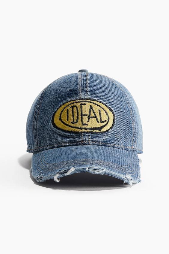 HM Cap aus Denim mit Motivstickerei Outlet