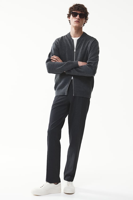 HM Feinstrick-Cardigan im Pilotenlook in Slim Fit Fabrik Onlineshop