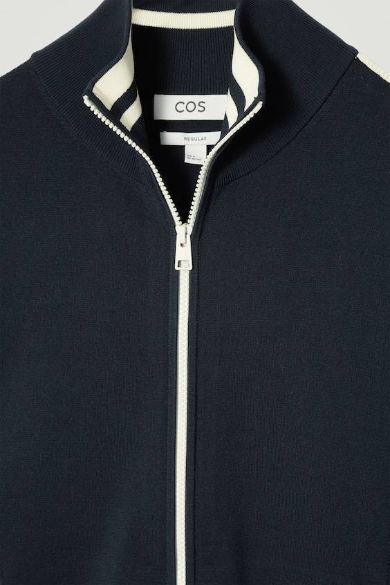 HM STRICK-TRAININGSJACKE MIT KONTRASTSTREIFEN Online Shopping