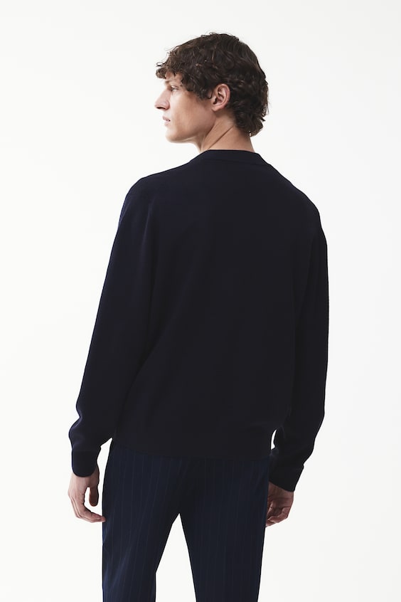 HM Feinstrick-Cardigan im Pilotenlook in Slim Fit Preisnachlass