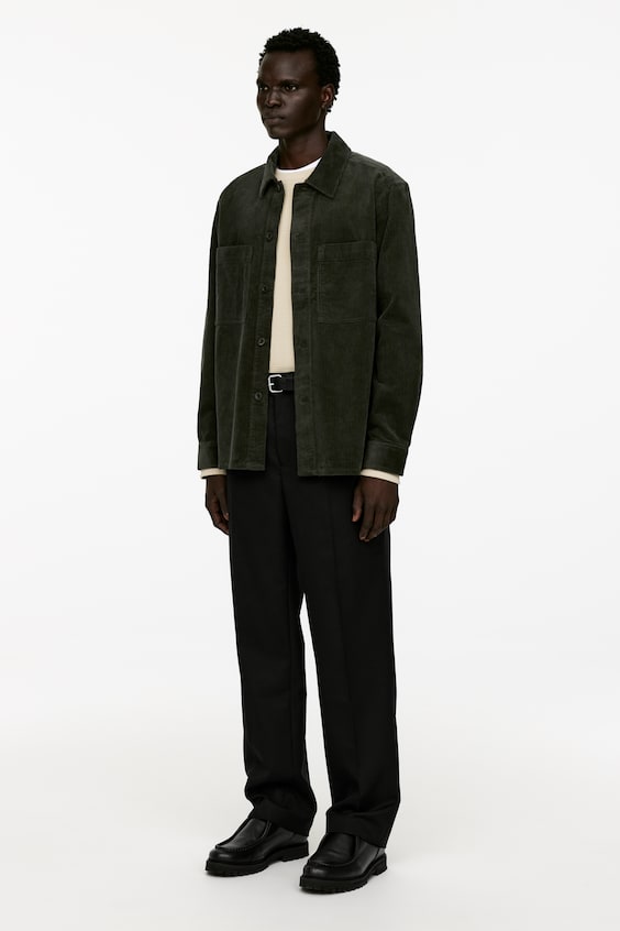 HM Overshirt aus Cord Vatertagsangebot