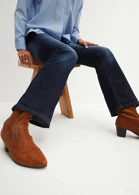 bonprix Bootcut Jeans Mid Waist, Stretch Rabatte dieses Monats