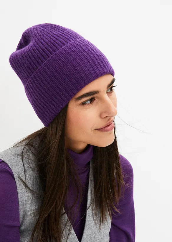 bonprix PREMIUM Wollmütze mit Good Cashmere Standard®-Anteil Clearance-Verkauf