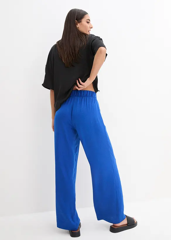 bonprix Hose mit Struktur-Effekt und Bequembund, lang zollfrei