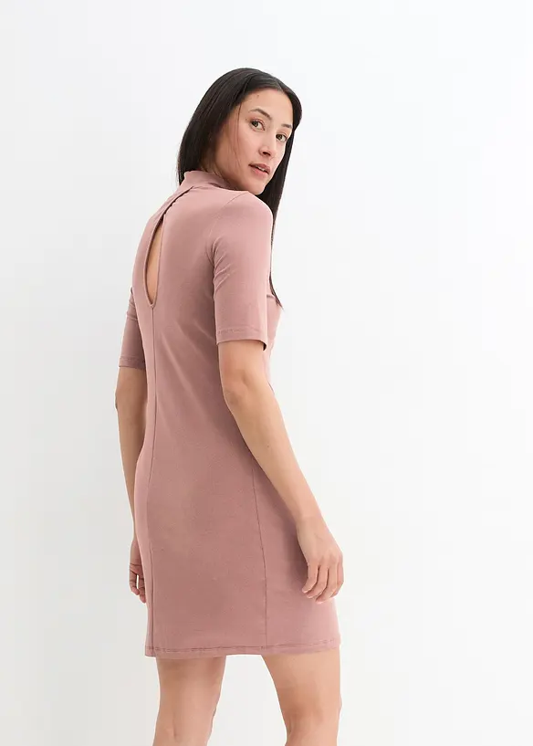 bpc bonprix collection Jersey-Kleid mit Stehkragen, halbarm Auslauf