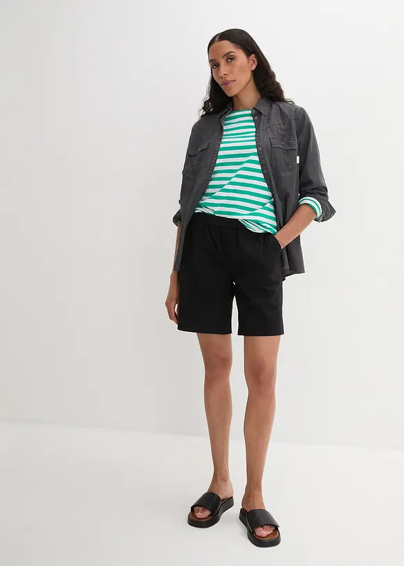 bpc bonprix collection Jeansshorts, High Waist, Bequembund Großer Ausverkauf