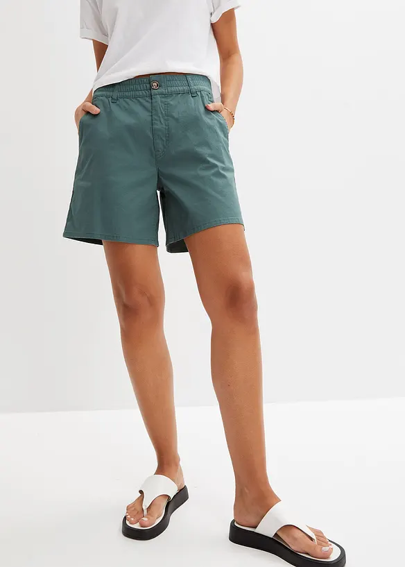 bpc bonprix collection High Waist Shorts aus Twill Saisonschlussverkauf