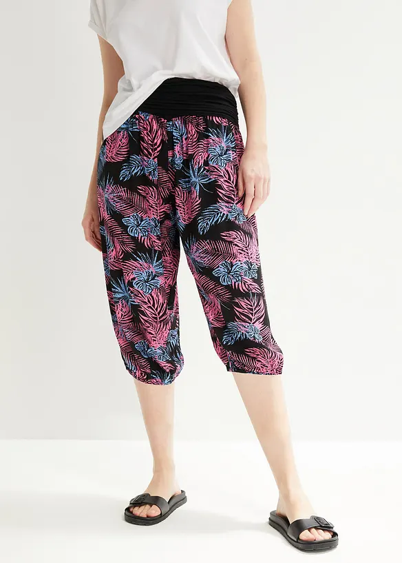 bonprix 3/4-Hose mit Bequembund, Loose-Fit Exklusive Angebote