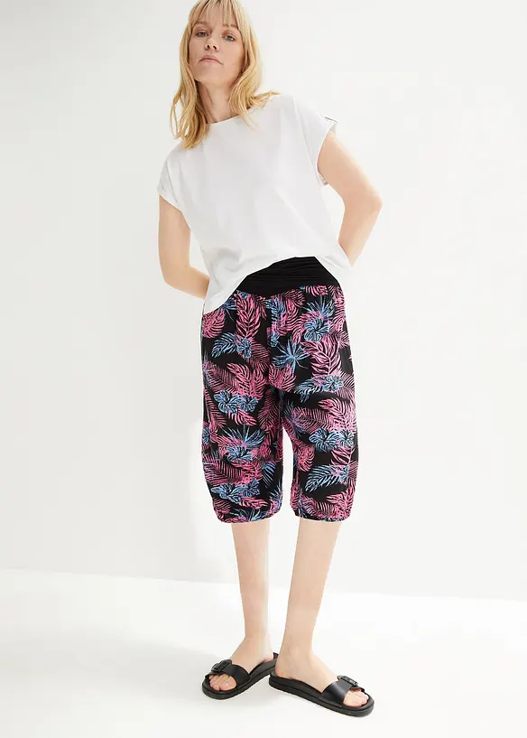bonprix 3/4-Hose mit Bequembund, Loose-Fit Exklusive Angebote