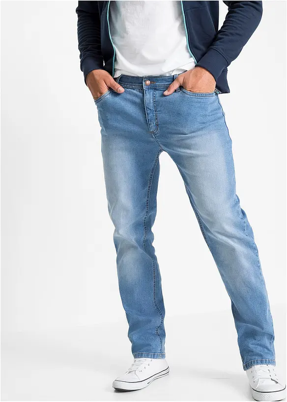 bonprix Regular Fit Stretch-Jeans, Straight (2er Pack) 50% Rabatt mit kostenlosem Versand