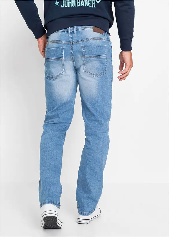 bonprix Regular Fit Stretch-Jeans, Straight (2er Pack) 50% Rabatt mit kostenlosem Versand