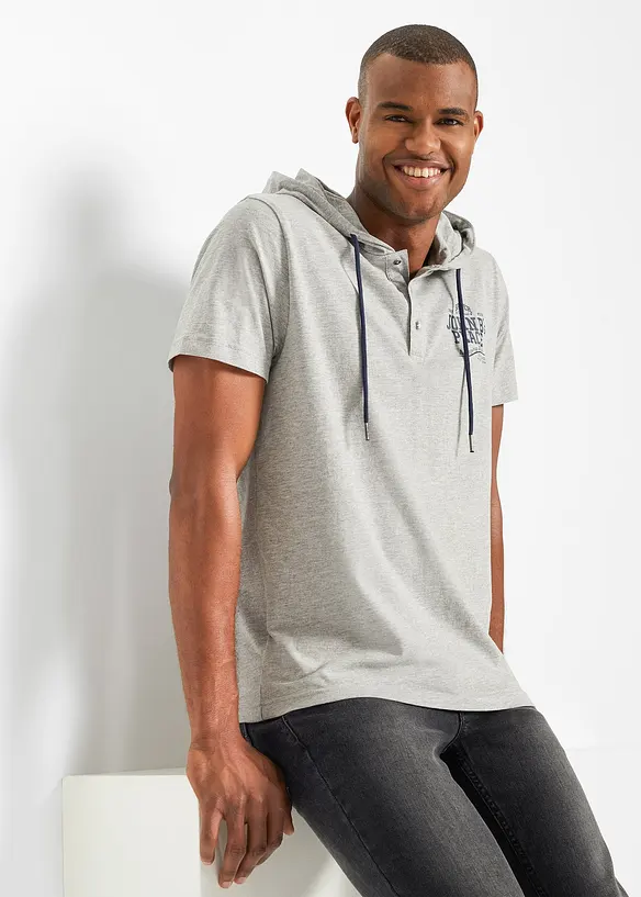 John Baner JEANSWEAR T-Shirt mit Kapuze 50% Rabatt für begrenzte Zeit