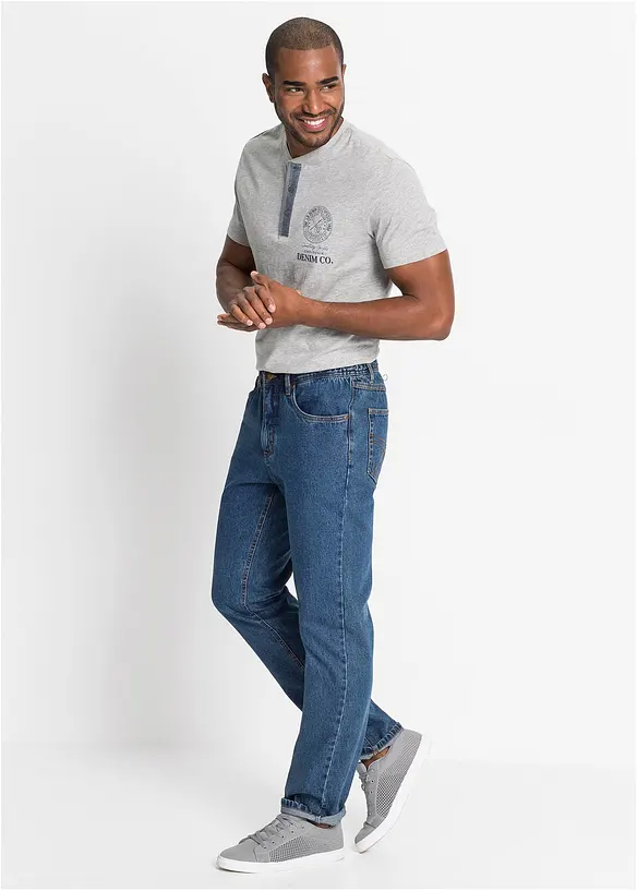 bonprix Classic Fit Jeans mit seitlichem Dehnbund, Straight Meist gekauft