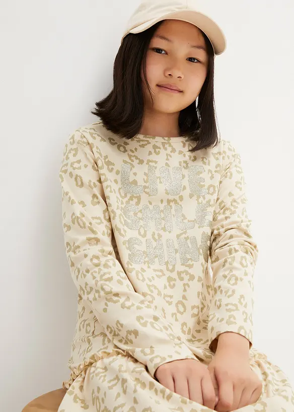 bpc bonprix collection Mädchen Jerseykleid mit Bio-Baumwolle Tiefpreis
