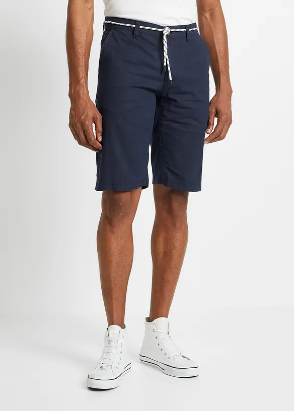 bonprix Chino-Bermuda mit Leinen und Bindeband, Regular Fit Begrenzt auf 3 Tage