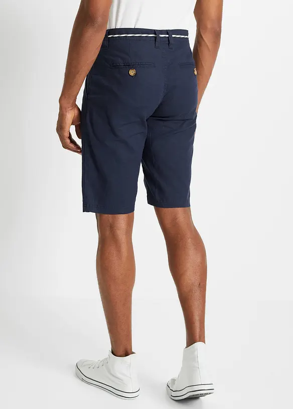 bonprix Chino-Bermuda mit Leinen und Bindeband, Regular Fit Begrenzt auf 3 Tage