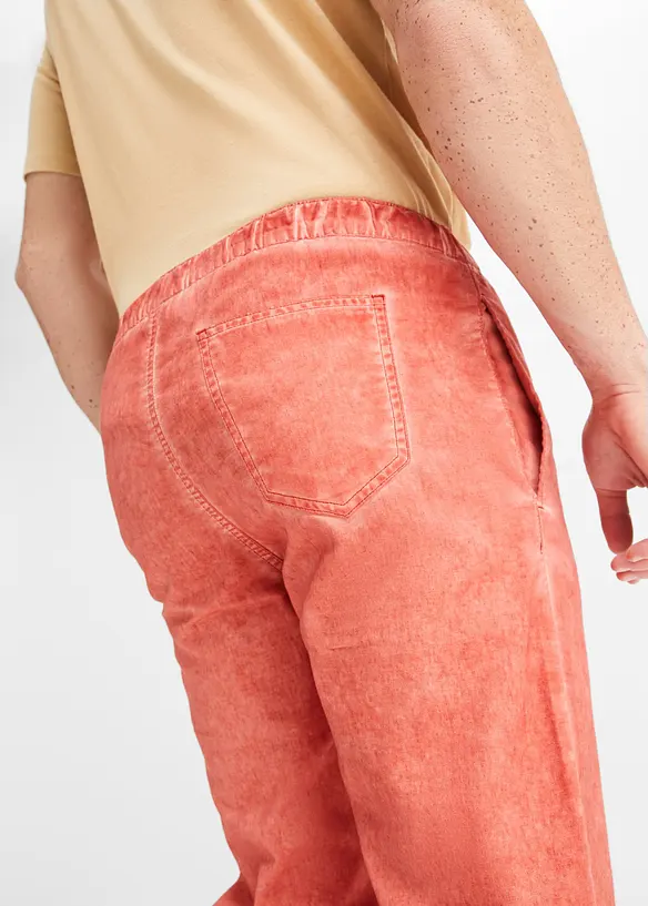 John Baner JEANSWEAR 3/4 Schlupfhose mit Leinen, Regular Fit Black Friday Preise