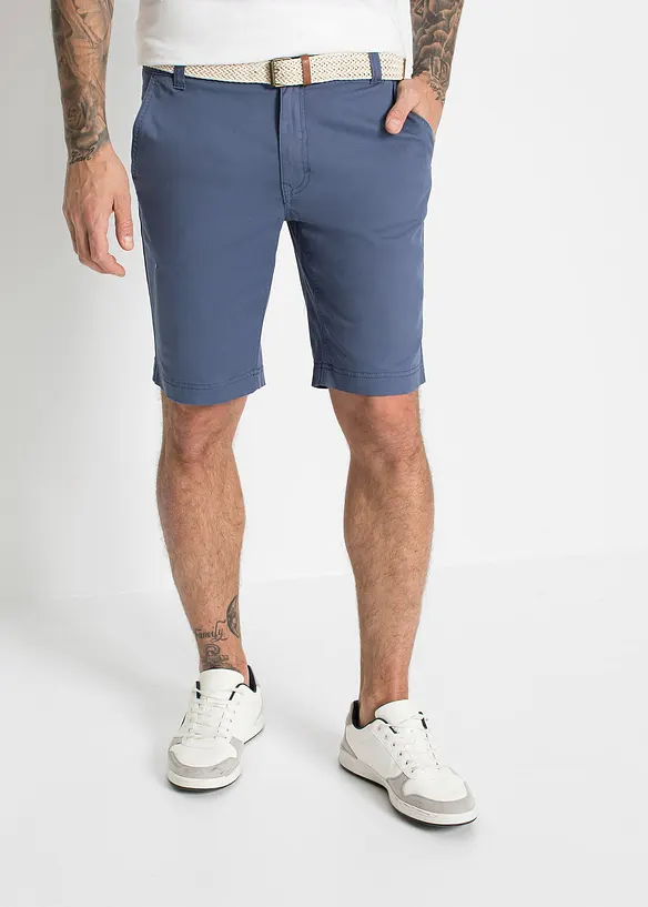 bpc bonprix collection Stretch-Chino-Bermuda mit Gürtel, Regular Fit Fabrikverkauf