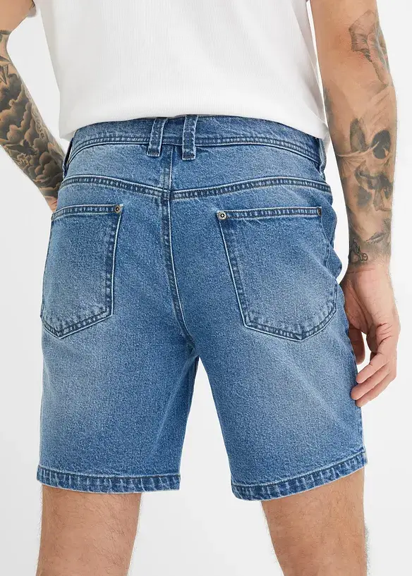 John Baner JEANSWEAR Stretch-Long-Jeans-Shorts, Regular Fit Muttertagsangebot