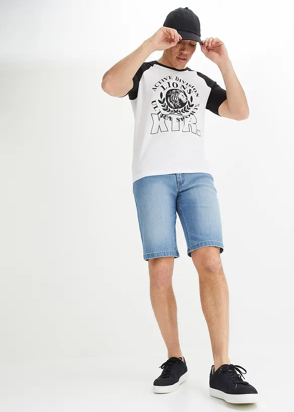 John Baner JEANSWEAR Stretch-Jeans-Bermuda, Regular Fit Jubiläumsangebot